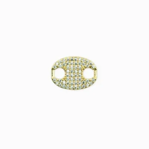 Intercalaire grain de café strass 10x13mm