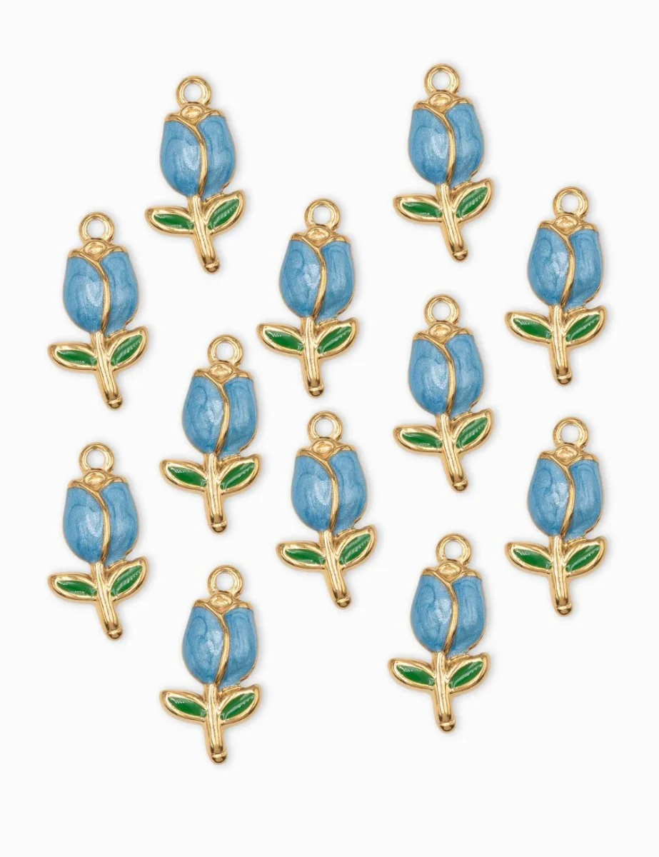 Pendentif tulipes 22.5x12mm – Image 4