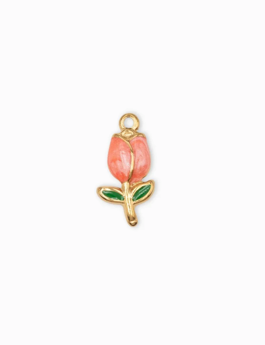Pendentif tulipes 22.5x12mm