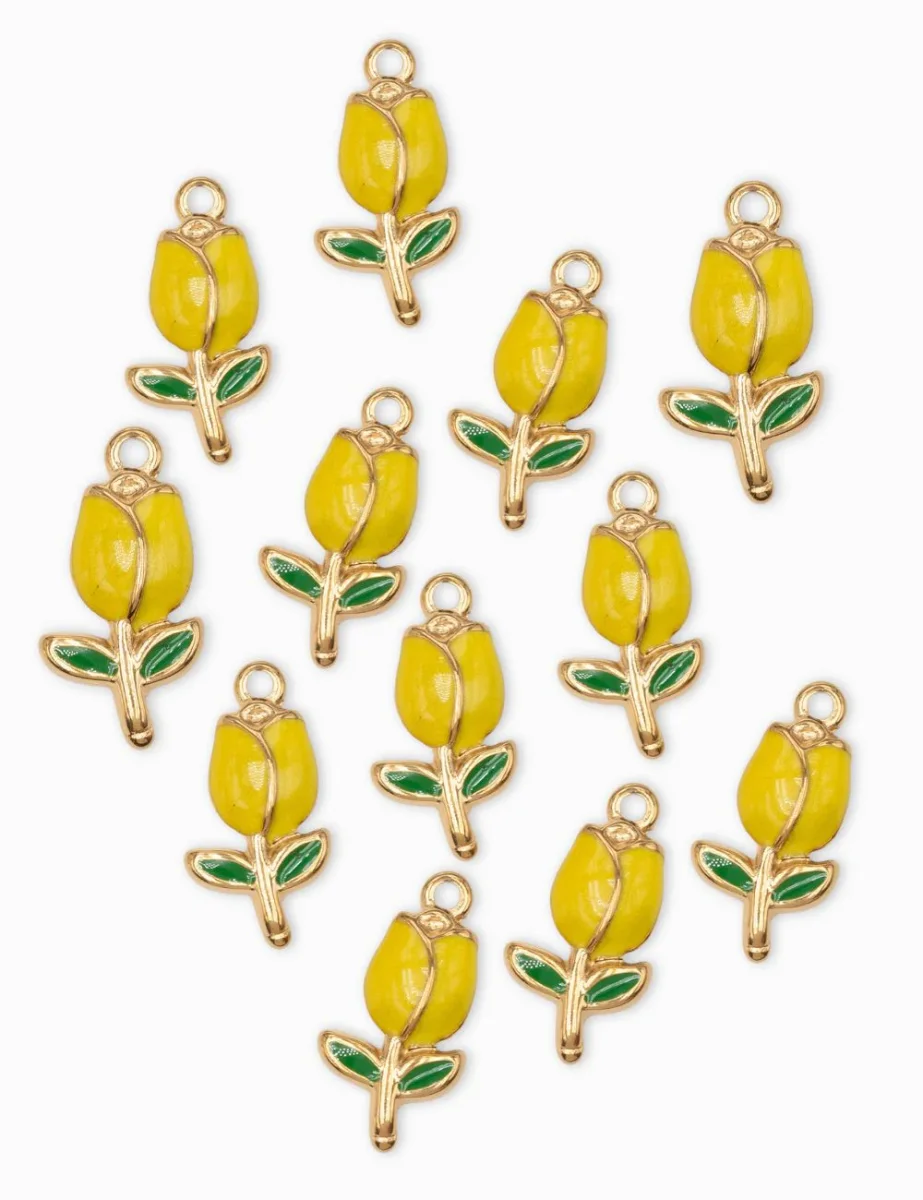Pendentif tulipes 22.5x12mm – Image 6