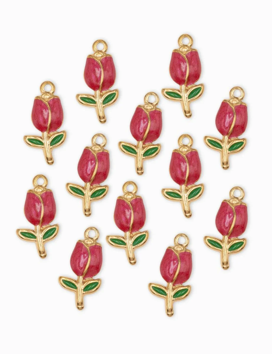 Pendentif tulipes 22.5x12mm – Image 8