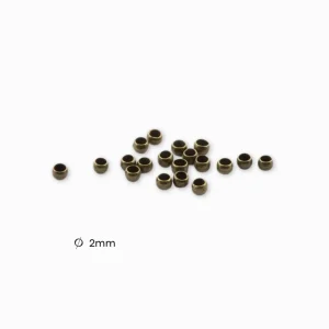 Perles à écraser bronze 2mm
