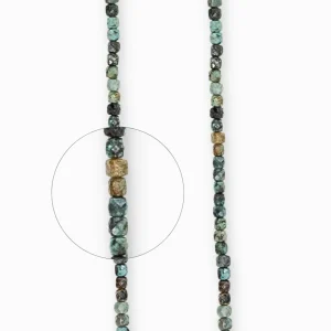 Perles cube facettées 4mm