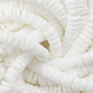 Perles rondelles Heishi en coquillage naturel 5-55mm blanc