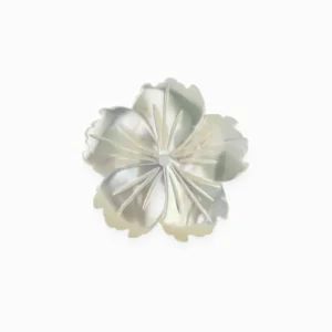 Rondelles fleurs nacre naturelle 20mm