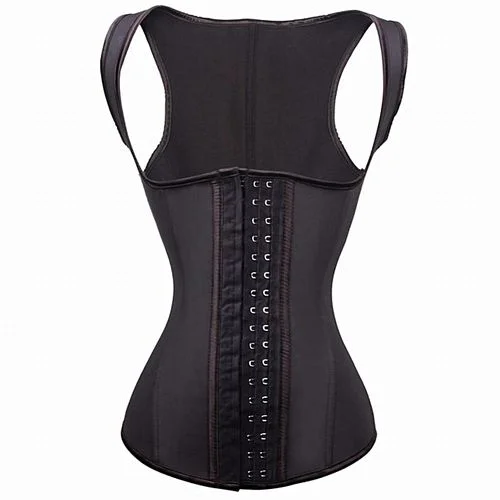 Corset Minceur – Gaine Amincissant – à Bretelles YC 128 – Noir – Image 3