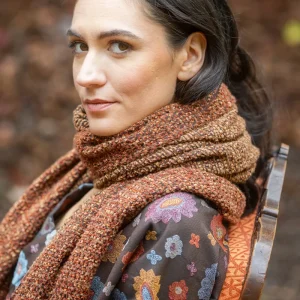 Étole YUKI marron fauve