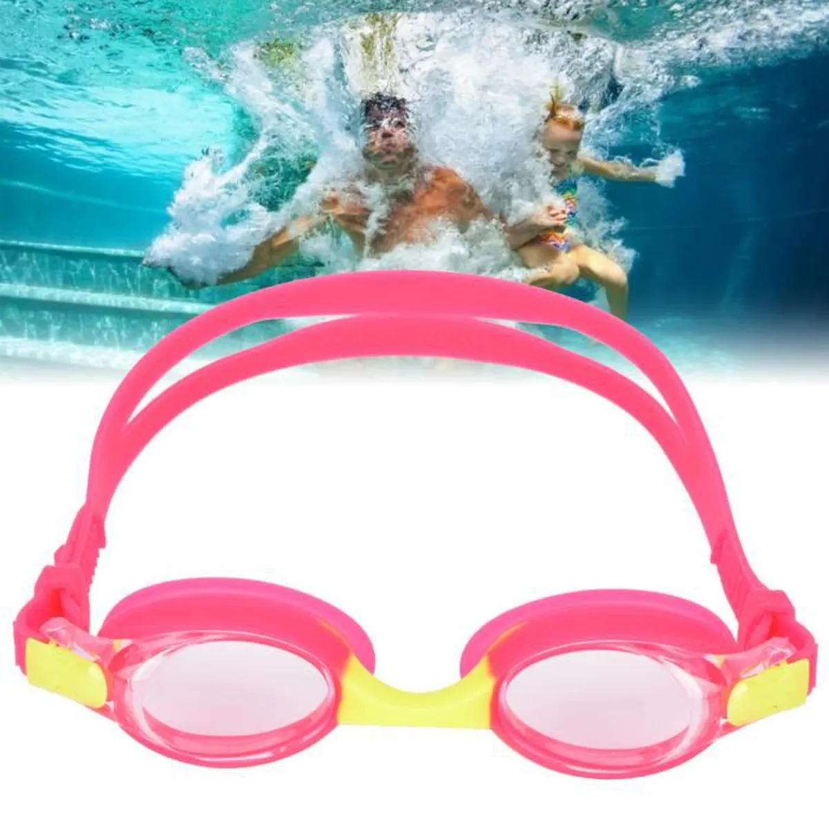 Lunette De Natation – Conquest– 0579– Rose/Jaune – Image 3