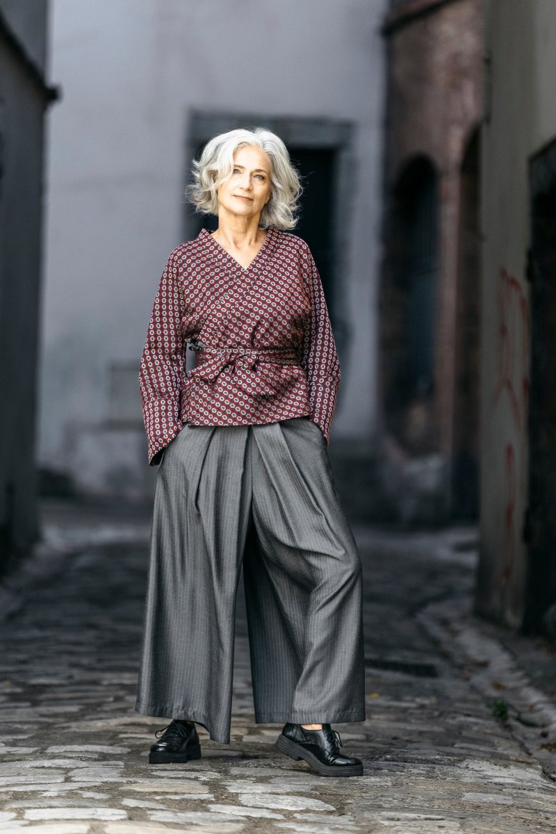 Pantalon hakama NESUMI gris – Image 6