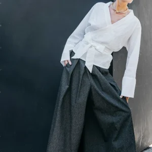 Pantalon hakama KOJIMA gris