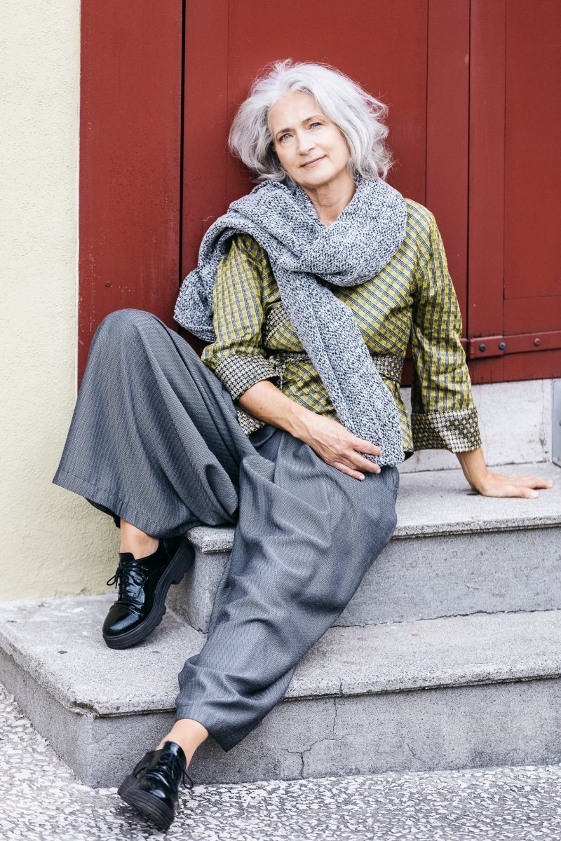 Pantalon hakama NESUMI gris – Image 4