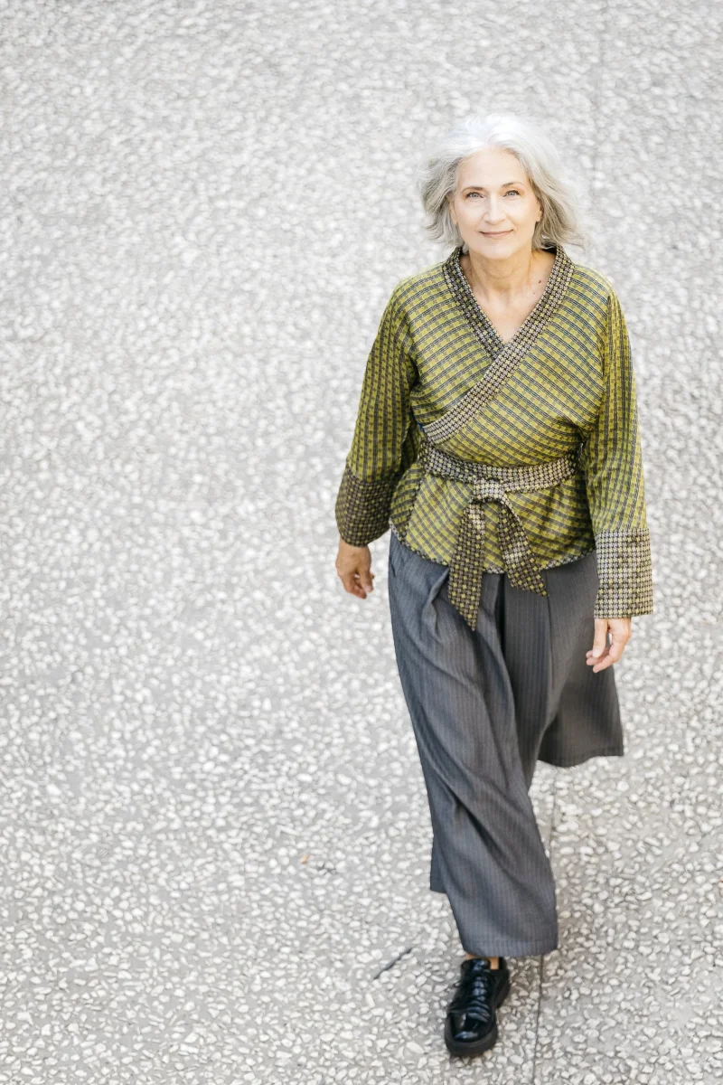 Pantalon hakama NESUMI gris – Image 3