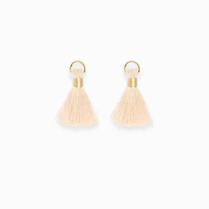peche.jpgv1737461819 Mini pompons en coton & doré 14mm - Beige