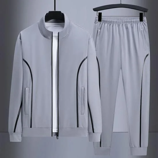 Ensemble Survêtement Complet Léger – 2168 – Gris – Image 3