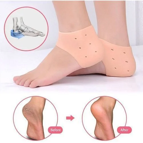 Pack Chaussette + Coussin Orthopédique + Chaussette a talon – en gel silicone – Pour Protection des Pieds – Image 3